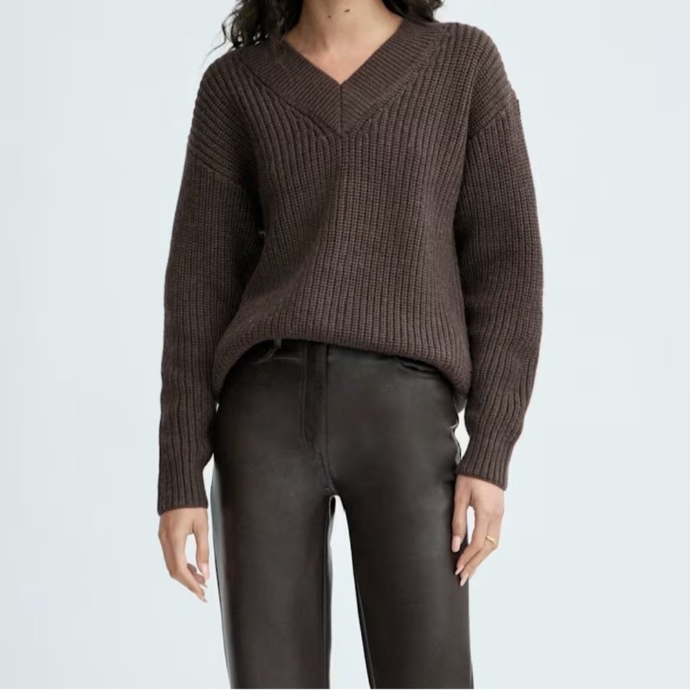 Babaton Women's Brown 100% merino wool Sweater